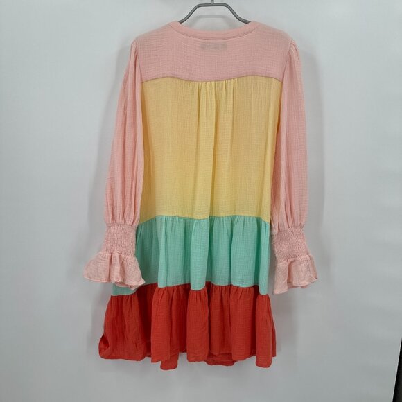 Pomander Place by Tuckernuck Sorbet Gauze Kenzo Dress Mini Dress sz XL NWOT - Picture 8 of 8